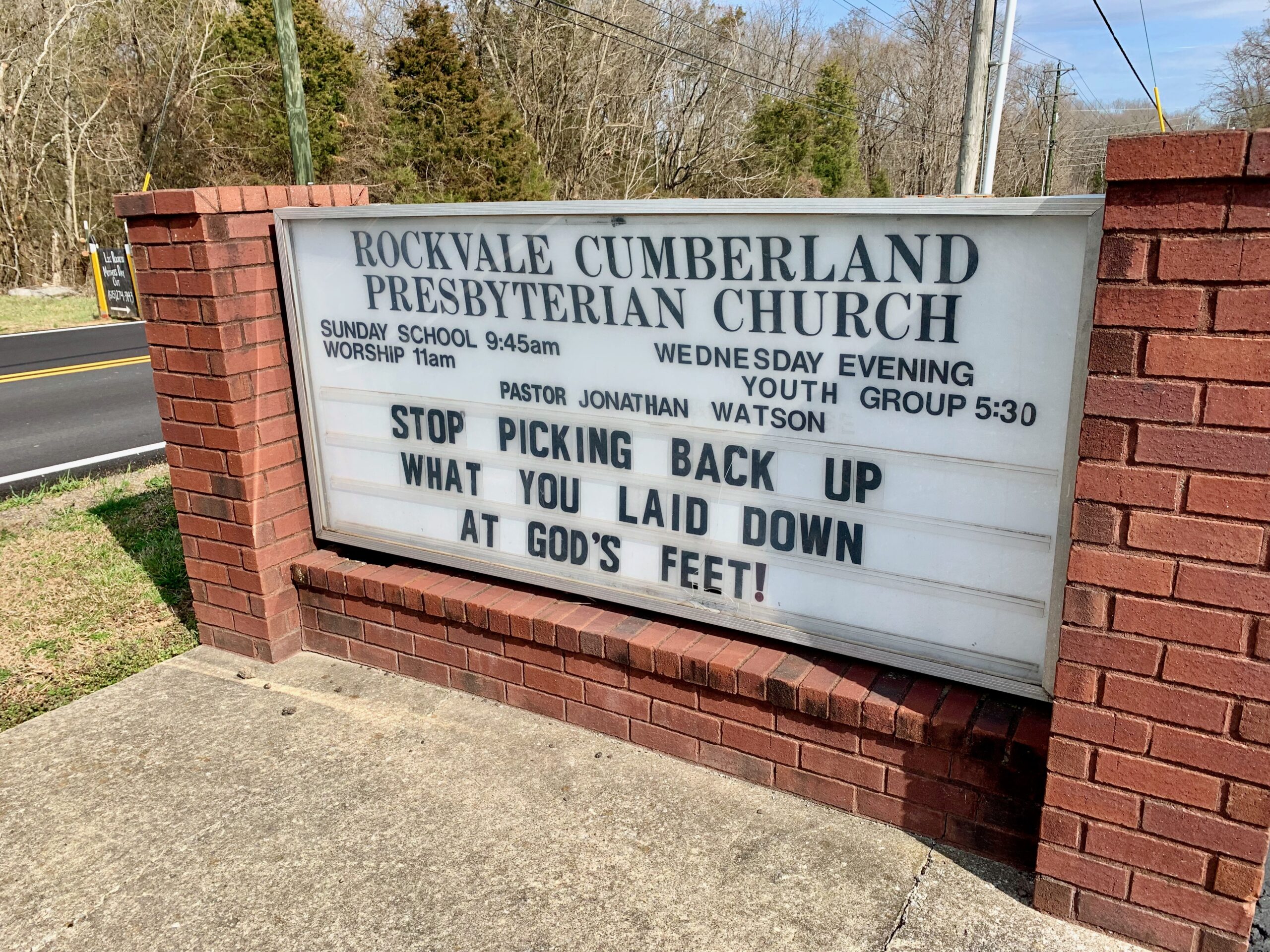 Church Sign Sermon
