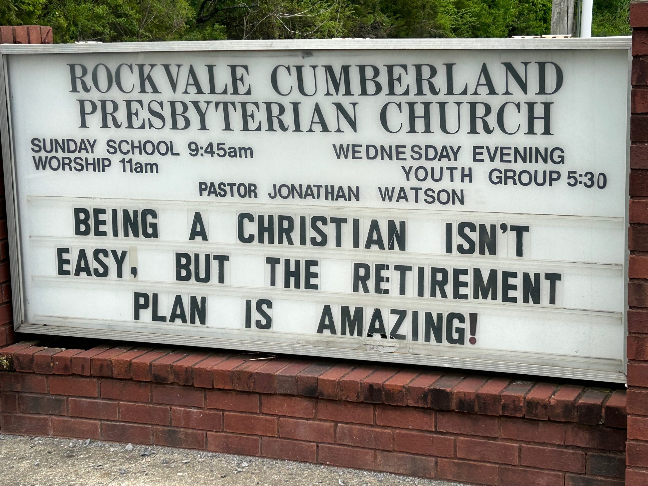 Church Sign Sermon