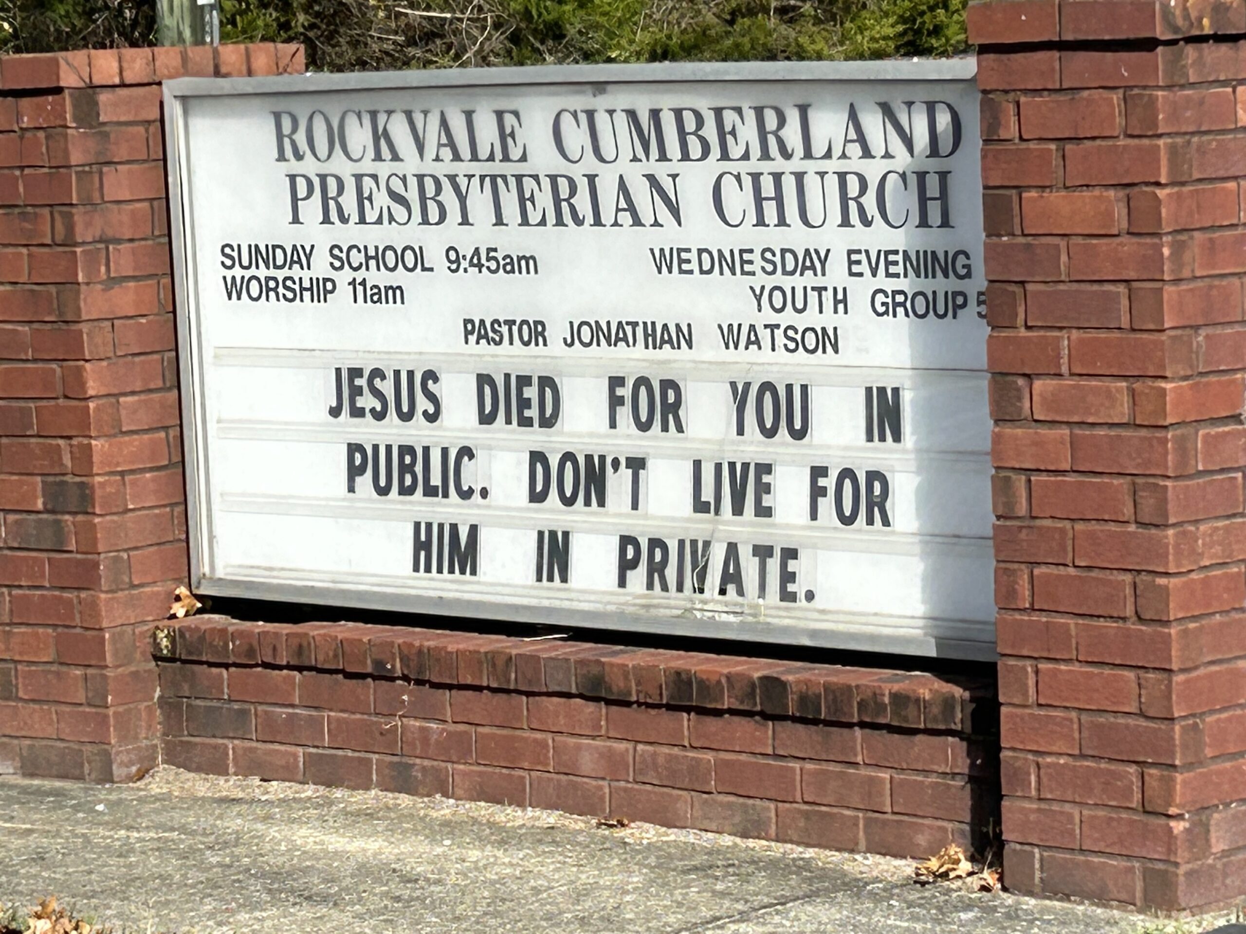Church Sign Sermon