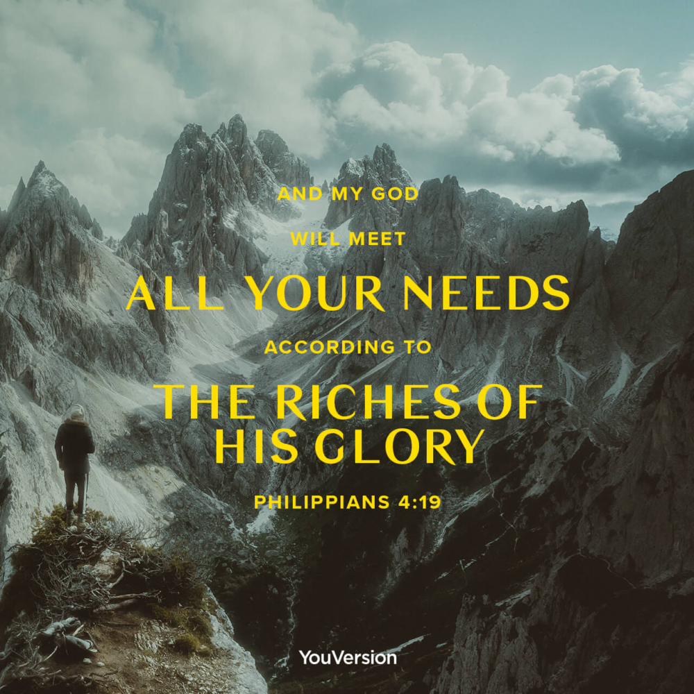 My God Will Supply All Your Needs – May 11th, 2025