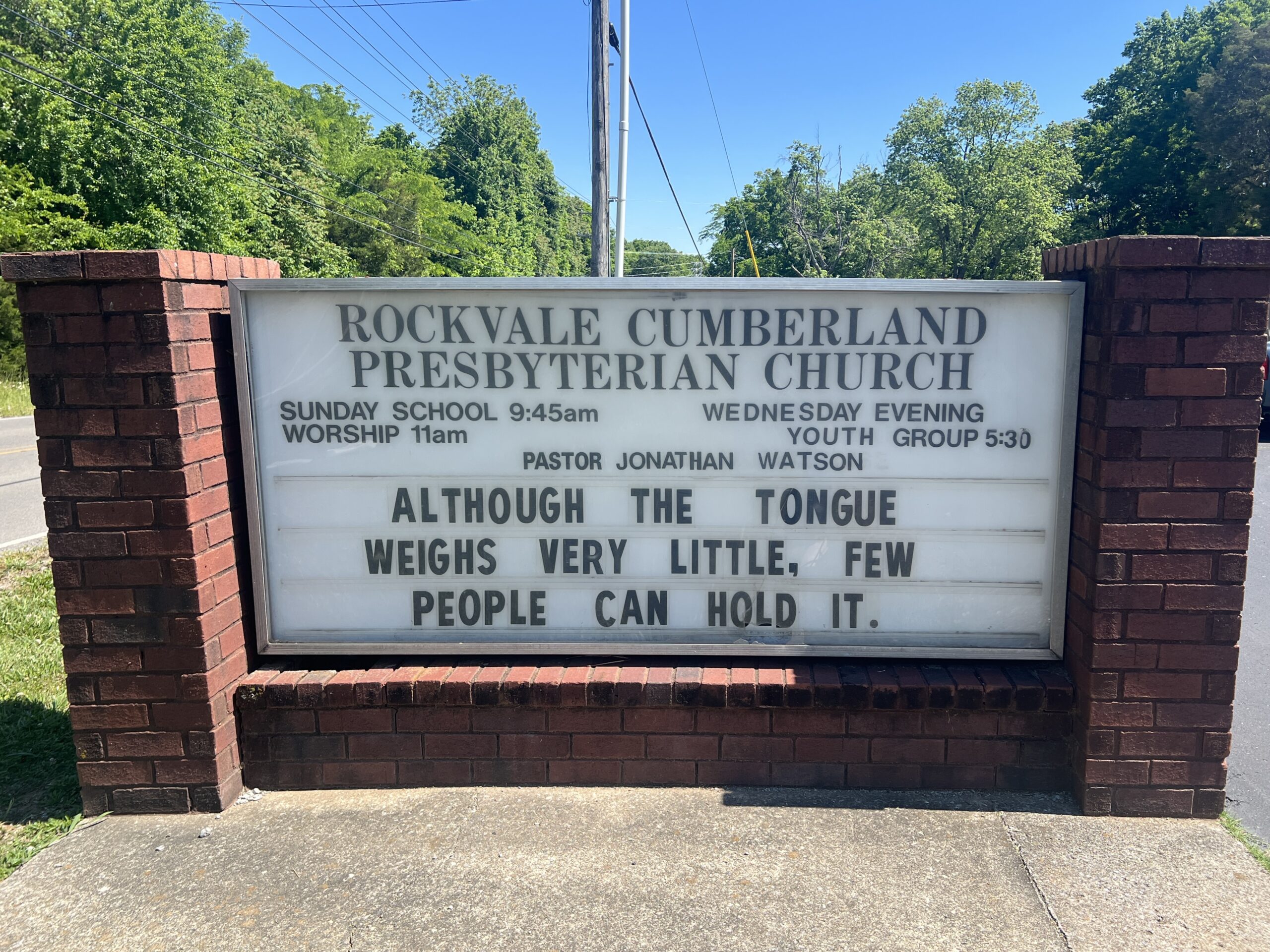 Church Sign Sermon